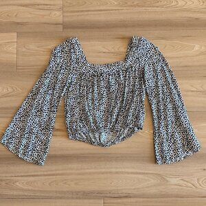 Express Black and White Top Size XS